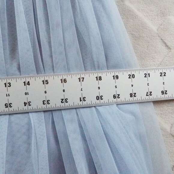 Anthropologie Maeve Sweater Tulle Pale Blue Midi Dress Womens Extra Large - Picture 10 of 13